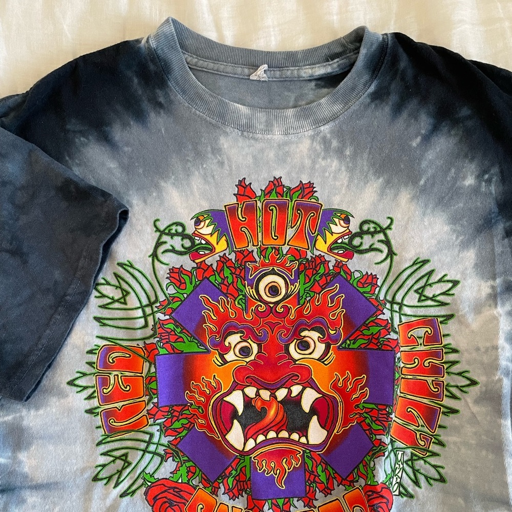 Red Hot Chili Peppers graphic tie dye